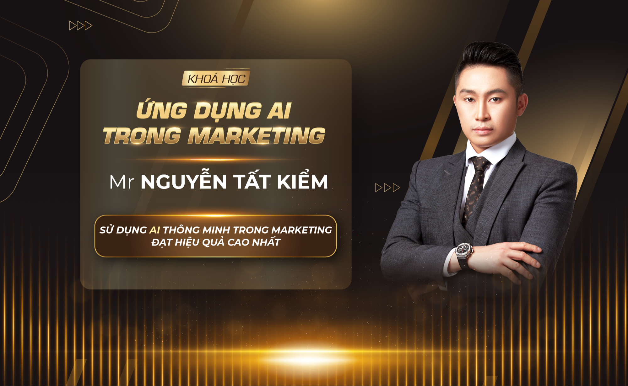 Khoá học ỨNG DỤNG CÁC CÔNG CỤ AI VÀO MARKETING VÀ BÁN HÀNG trong combo AI MONEY BLUE PRINT ADVANCE